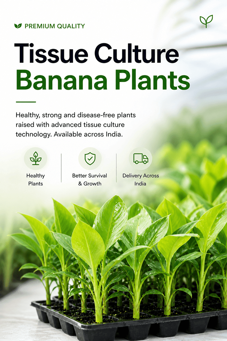 Tissue Culture Banana Plants in India | Buy Online – Nursika